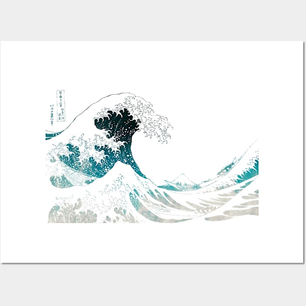 The Great Wave Off Kanagawa Wave Texture Wall Art by tonylonder